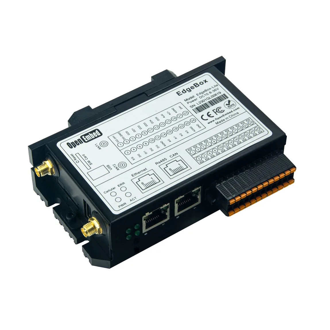 Пользовательский ПЛК Промышленный IoT ESP32 На базе Raspberry Pi IO Шлюз точечной программирования с открытым исходным кодом 4G LTE Wi-Fi Контроллер вычисления кромок
Пользовательский ПЛК Промышленный IoT ESP32 На базе Raspberry Pi IO Шлюз точечной программирования с открытым исходным кодом 4G LTE Wi-Fi Контроллер вычисления кромок