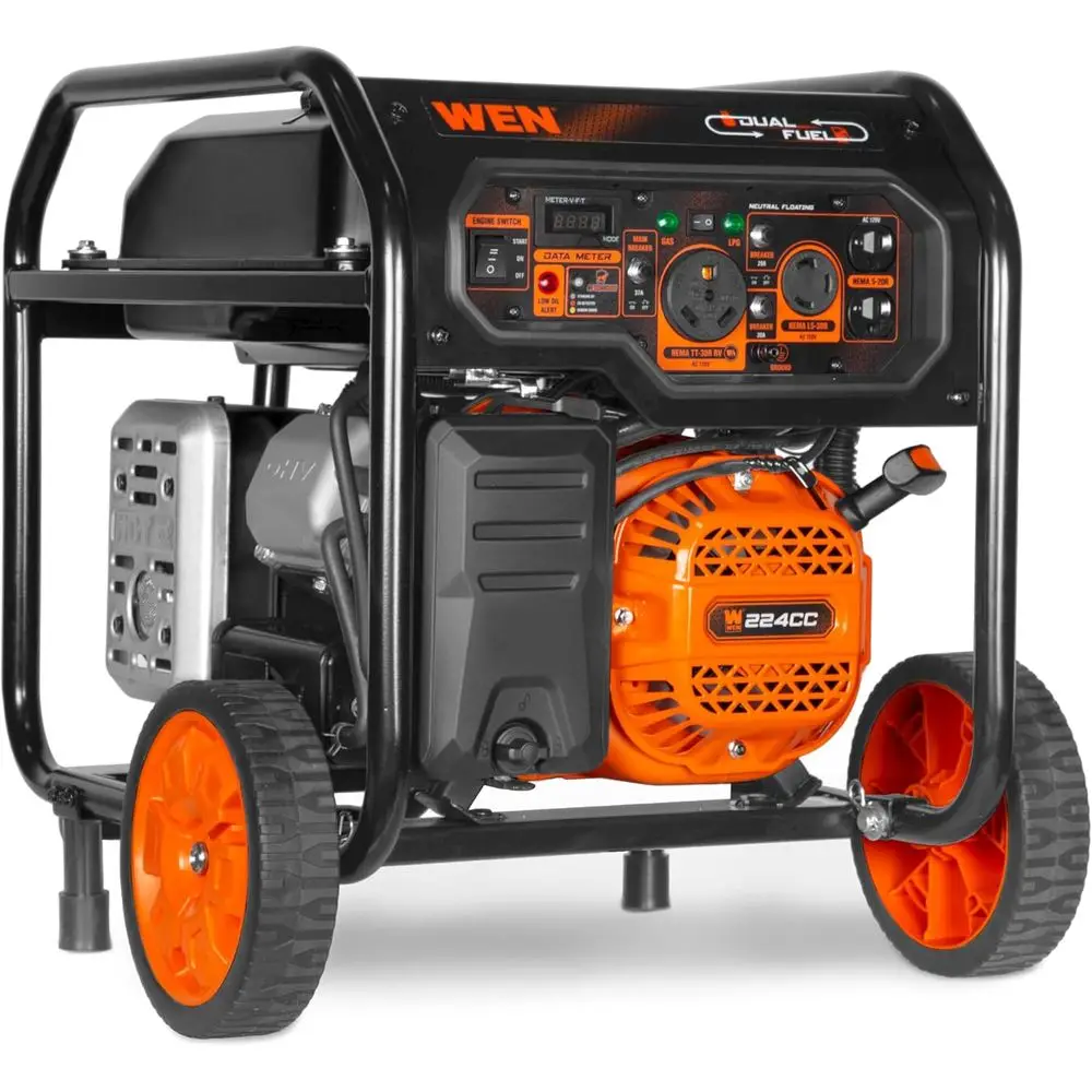 5,600-Watt Dual uel Portable Generator with Wheel Kit, Electric Start, and CO Watchdog (D5600X)
5,600-Watt Dual uel Portable Generator with Wheel Kit, Electric Start, and CO Watchdog (D5600X)