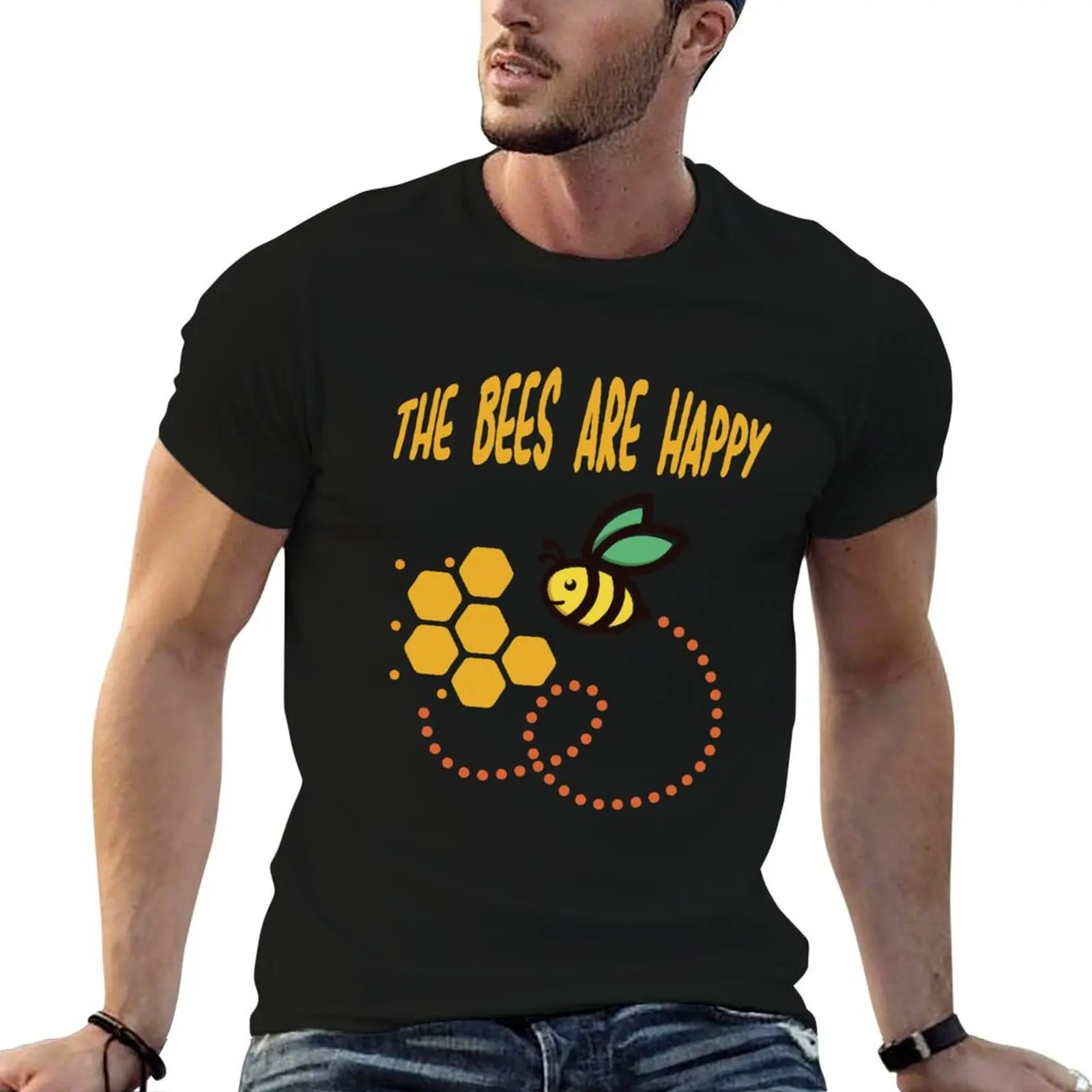 The bees are happy T-Shirt man t shirts cotton cotton t shirts high quality man t shirt luxury T-shirt
The bees are happy T-Shirt man t shirts cotton cotton t shirts high quality man t shirt luxury T-shirt