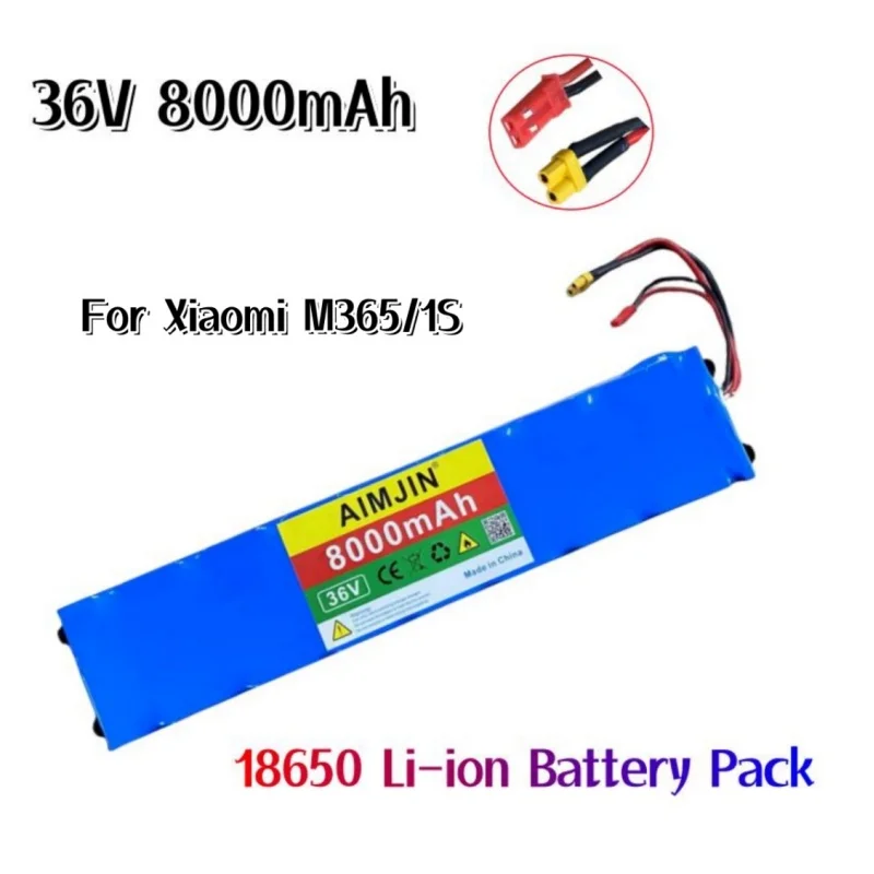 10S3P 36V 8.0Ah Battery For Xiaomi M365/1S Special Battery Pack 36V Battery 8000mAh Electric Scooter Battery Pack
10S3P 36V 8.0Ah Battery For Xiaomi M365/1S Special Battery Pack 36V Battery 8000mAh Electric Scooter Battery Pack