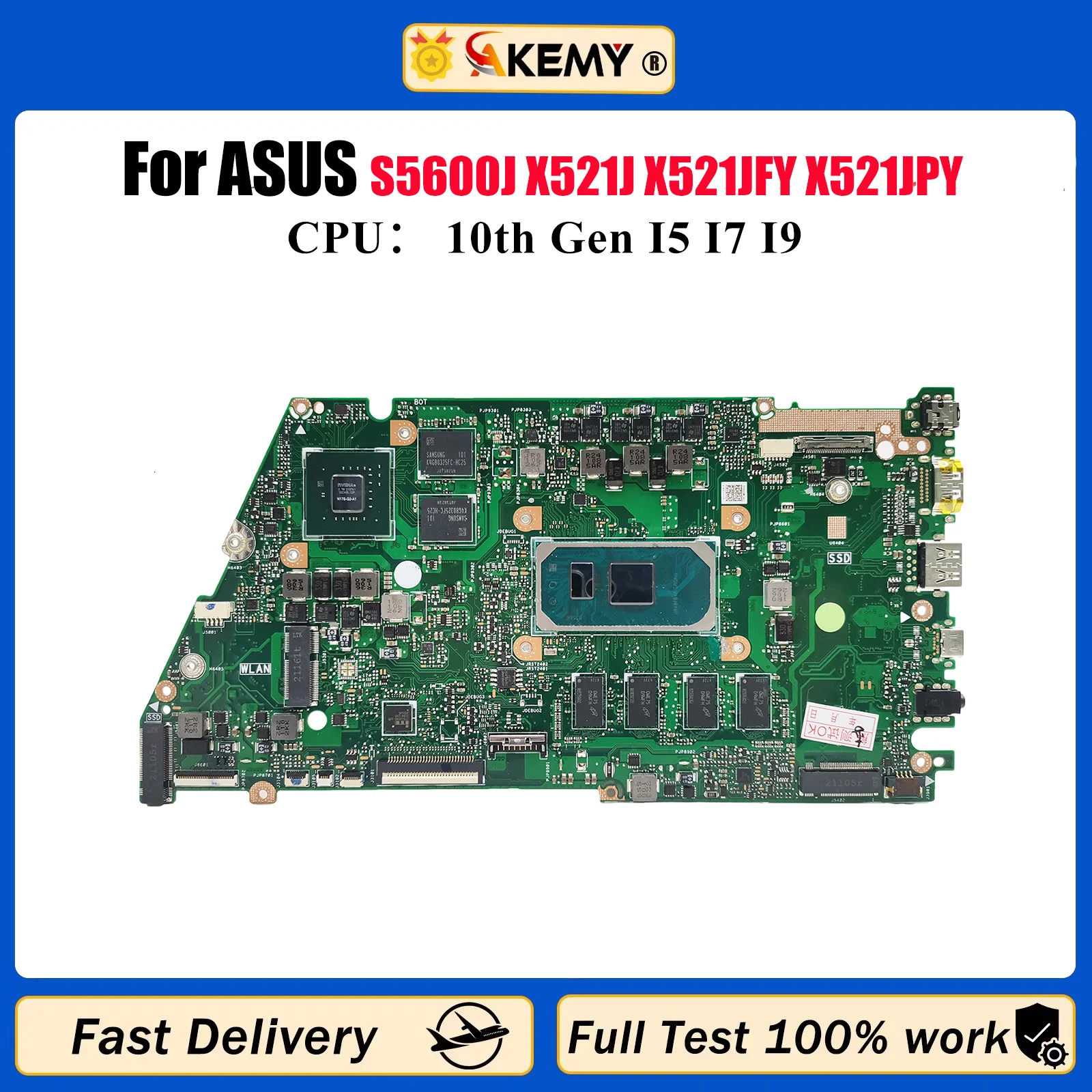 X521JQ Материнская плата для ноутбука ASUS X421J S5600J X521JAY X521JQ X521JFY X521JPY X521JQY Материнская плата с процессором I5 I7 I9 100% тест ОК
X521JQ Материнская плата для ноутбука ASUS X421J S5600J X521JAY X521JQ X521JFY X521JPY X521JQY Материнская плата с процессором I5 I7 I9 100% тест ОК