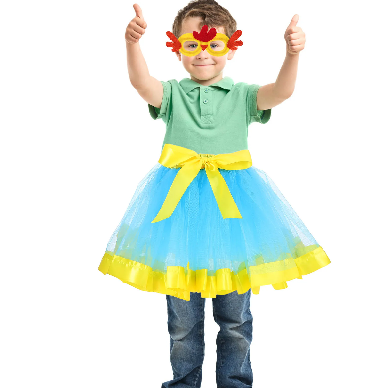 1Set Girls Tutu Skirt Neon Layers Soft Tulle Elastic Waistband Dress Up Performance Party Outfit Chick Glasses 
1Set Girls Tutu Skirt Neon Layers Soft Tulle Elastic Waistband Dress Up Performance Party Outfit Chick Glasses