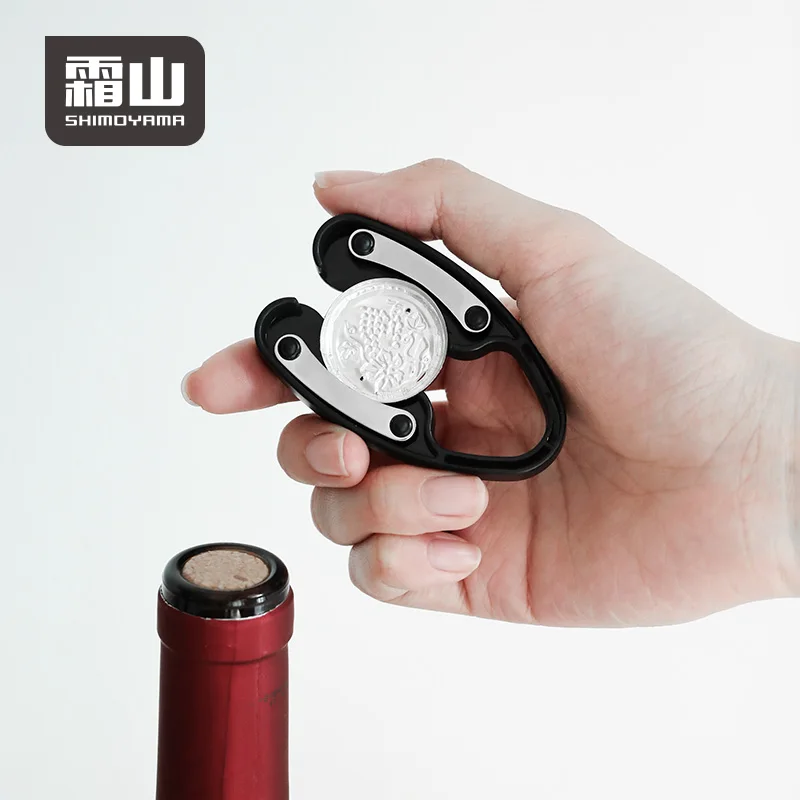 SHIMOYAMA Black for Champagne Foil Cutter Wine Opener with Red Wine Bottle Knife Cap Tools Color Box Corkscrews & Openers
SHIMOYAMA Black for Champagne Foil Cutter Wine Opener with Red Wine Bottle Knife Cap Tools Color Box Corkscrews & Openers