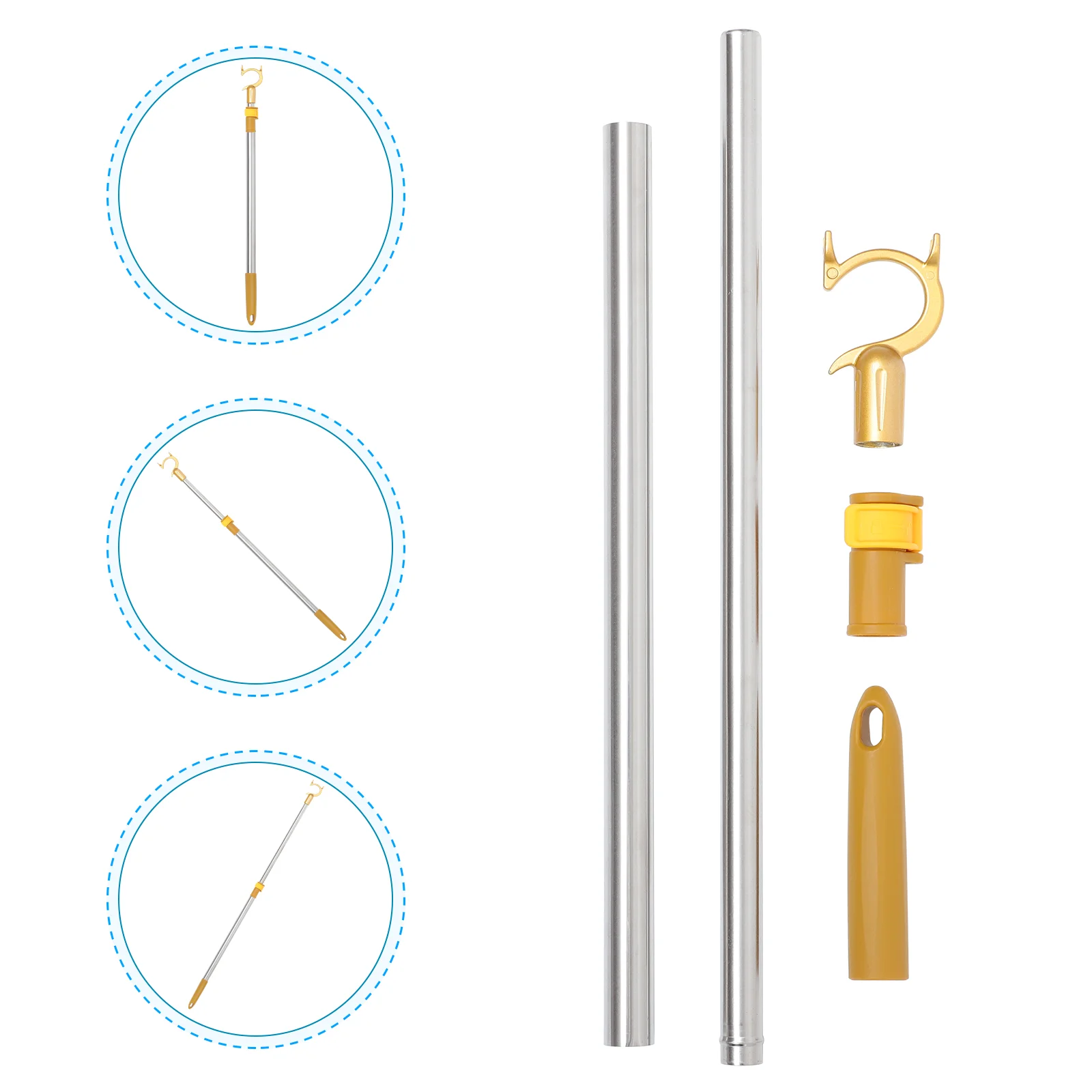 Retractable Clothesline Pole Adjustable Closet Rod Telescoping Aluminum Rail Stretch Suspend Garment Hanger For Home Use
Retractable Clothesline Pole Adjustable Closet Rod Telescoping Aluminum Rail Stretch Suspend Garment Hanger For Home Use