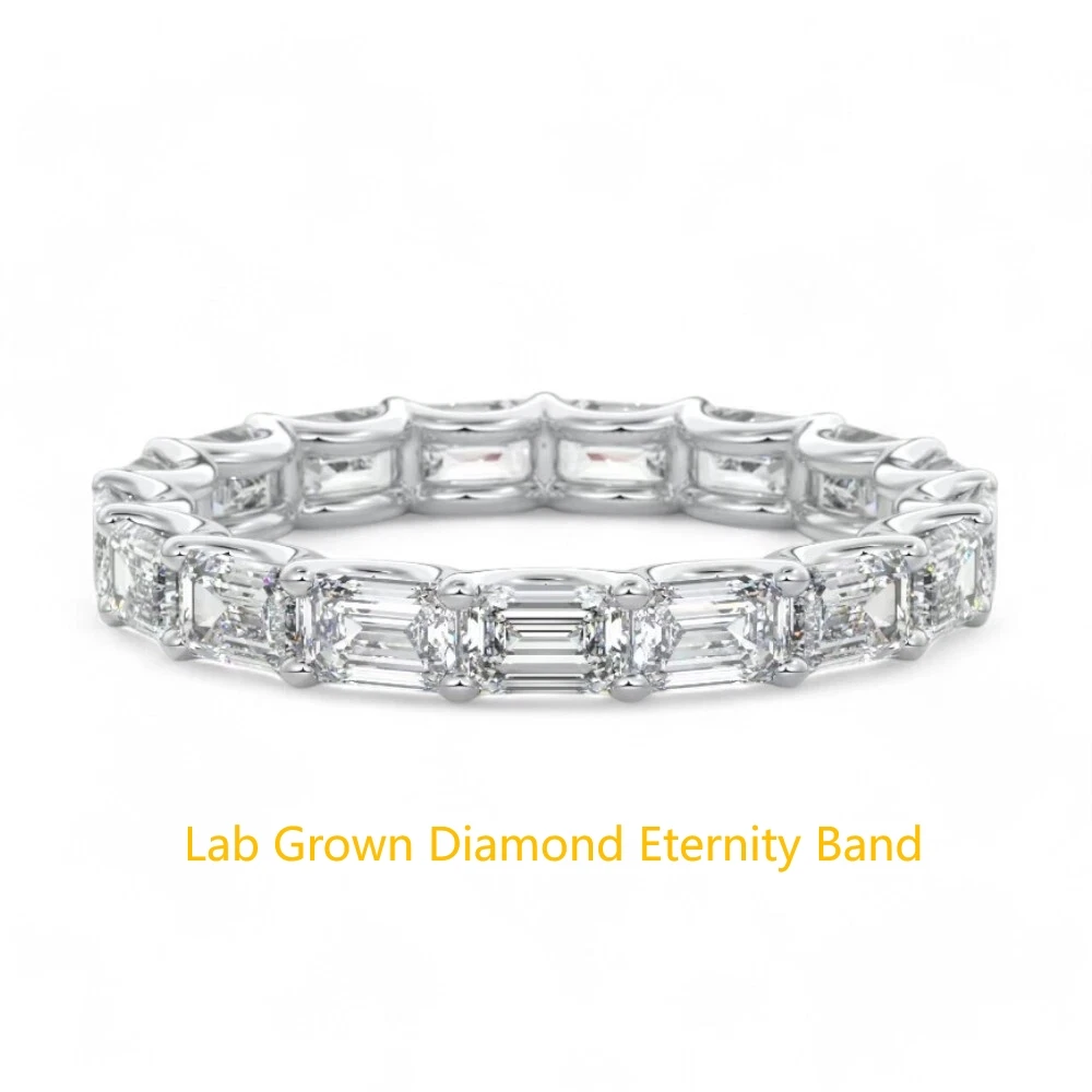 14k White Gold Eternity Band 0.2CT Each Stone Lab Grown Emerald Cut Diamond CVD HPHT DEF VS-VVS Clarity Wedding Band Fine Jewelr
14k White Gold Eternity Band 0.2CT Each Stone Lab Grown Emerald Cut Diamond CVD HPHT DEF VS-VVS Clarity Wedding Band Fine Jewelr