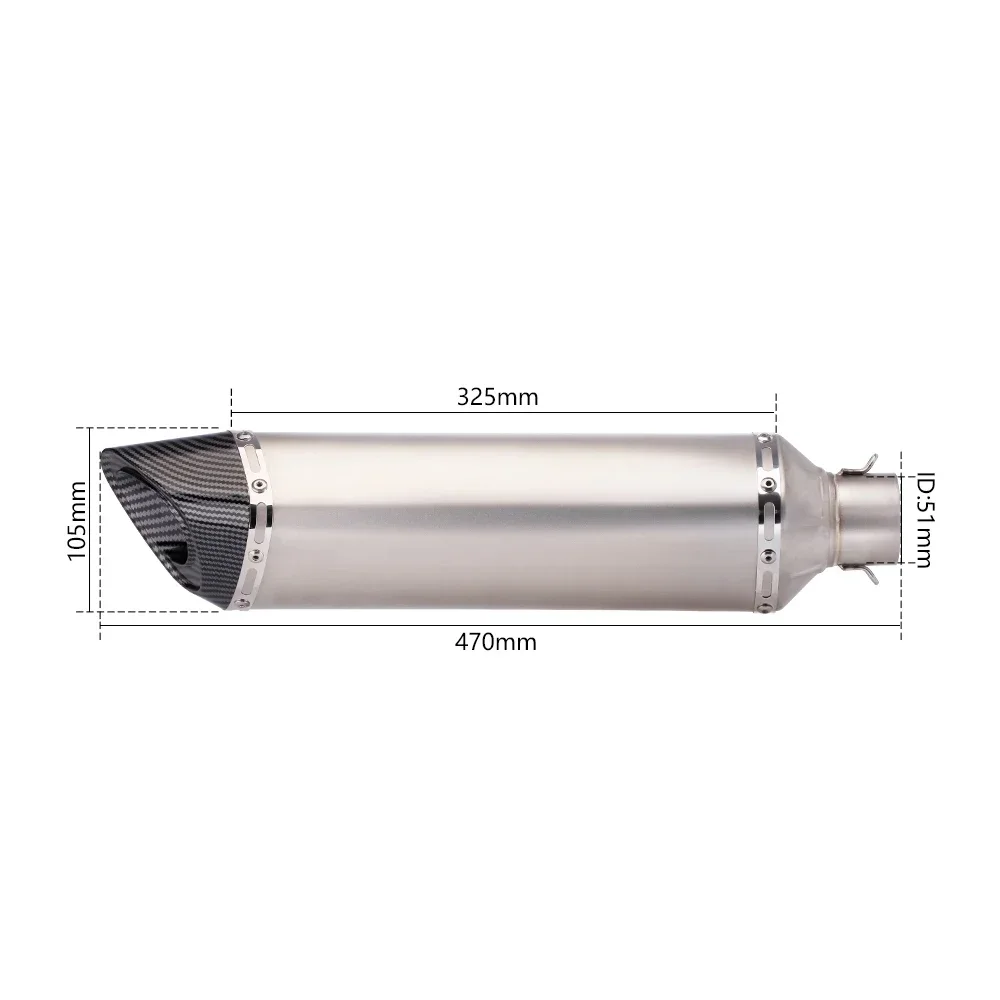 TF/51MM Universal Motorcycle Exhaust muffler Yoshimura R17 Modified Escape Moto For Z650 Z900 ER6N YZF R1 R3 S1000RR Slip On.
TF/51MM Universal Motorcycle Exhaust muffler Yoshimura R17 Modified Escape Moto For Z650 Z900 ER6N YZF R1 R3 S1000RR Slip On.