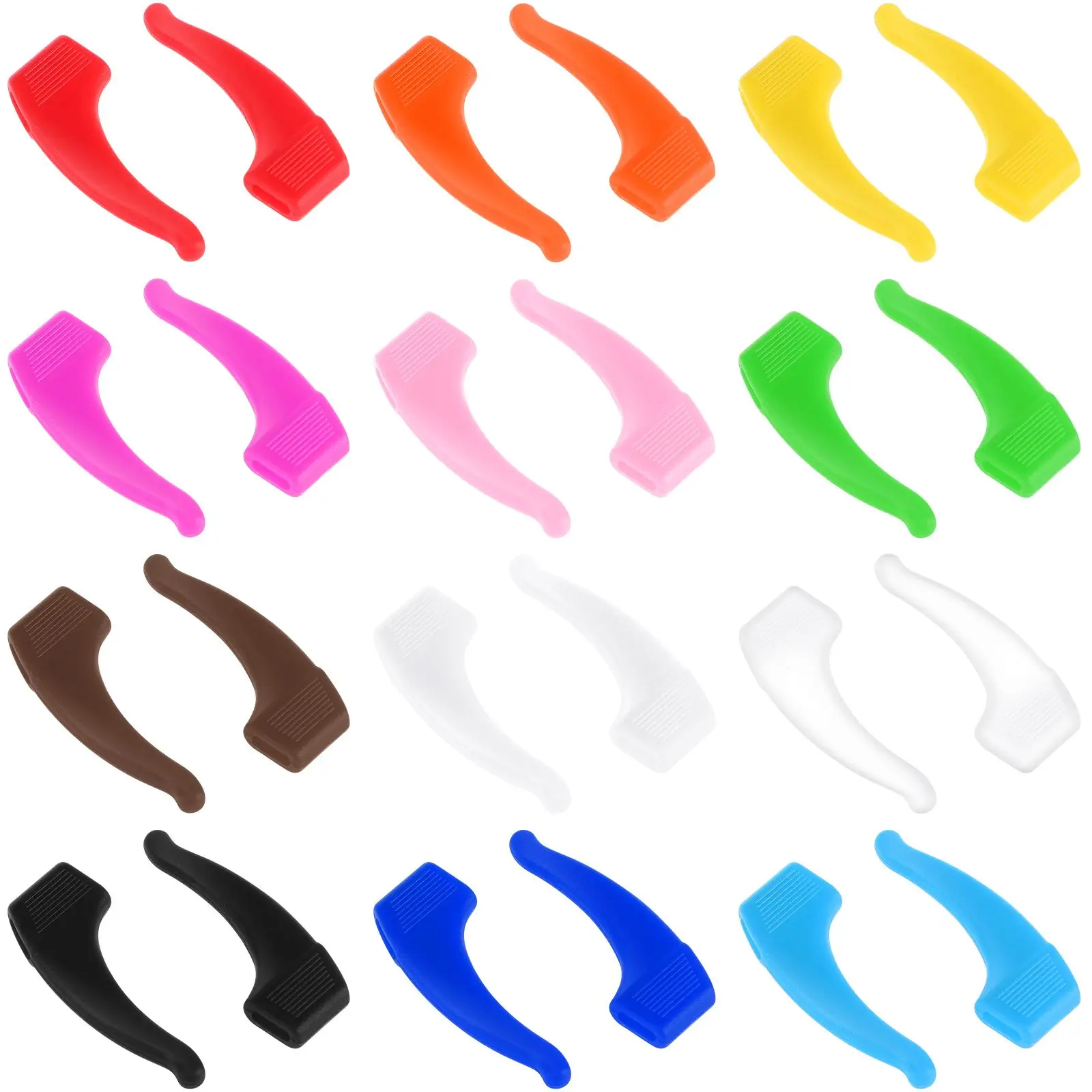 Non-slip Ear Hook Eyeglasses Hooks 12 Pair Silicone Cushion Grip Accessories Outdoor Sports Travel Glasses Anti-Slip Holder
Non-slip Ear Hook Eyeglasses Hooks 12 Pair Silicone Cushion Grip Accessories Outdoor Sports Travel Glasses Anti-Slip Holder