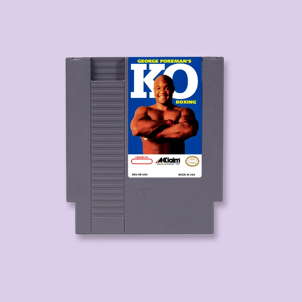 George Foreman's KO Boxing Game Cartridge Action Game For NES 8Bit 72PIN Consoles Game Card
George Foreman's KO Boxing Game Cartridge Action Game For NES 8Bit 72PIN Consoles Game Card