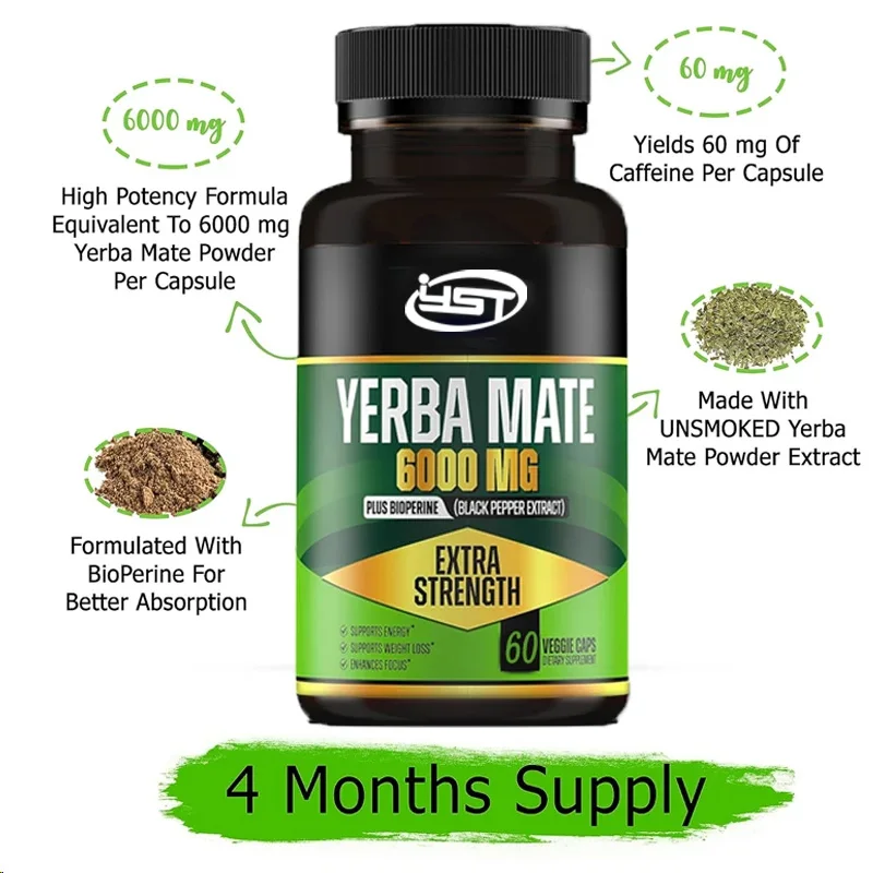 6000mg high potency caffeine supplement, used to clean natural energy, improve attention, concentration of 60 capsules
6000mg high potency caffeine supplement, used to clean natural energy, improve attention, concentration of 60 capsules