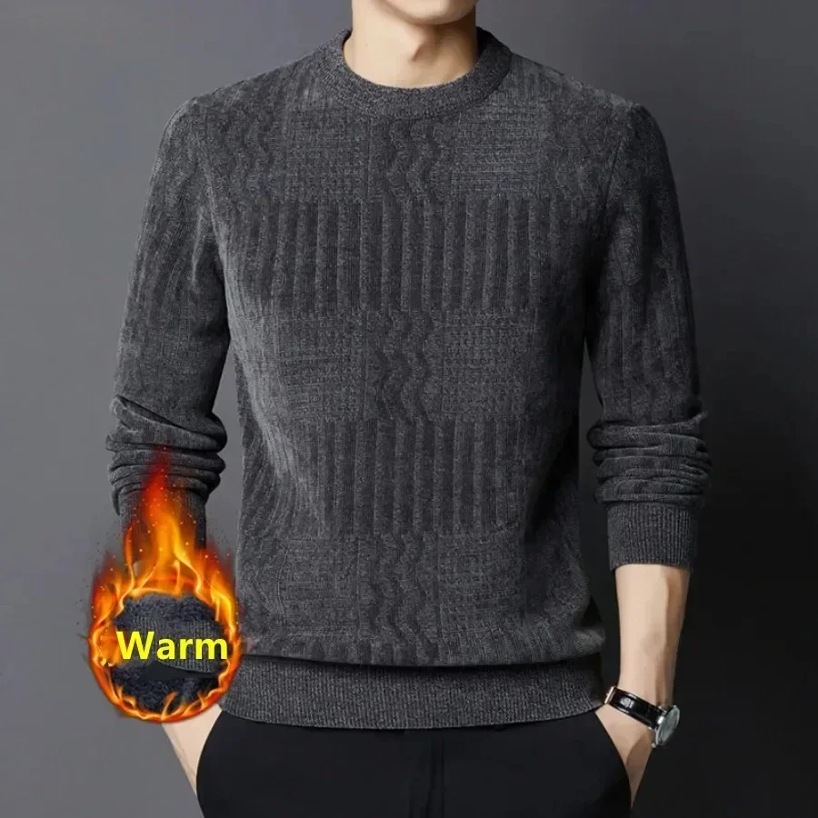 2024 Men's Casual Warm Sweater Autumn Winter Solid Plush and Thicken Pullovers Male Knitted Sweater Tops Versatile Mens Clothes
2024 Men's Casual Warm Sweater Autumn Winter Solid Plush and Thicken Pullovers Male Knitted Sweater Tops Versatile Mens Clothes