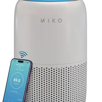 Air Purifier for Bedroom with 3-in-1 HEPA Filter & Sleep Mode, Whisper Quiet, Covers Up to 1200 ft, Smart Wi-Fi App Control