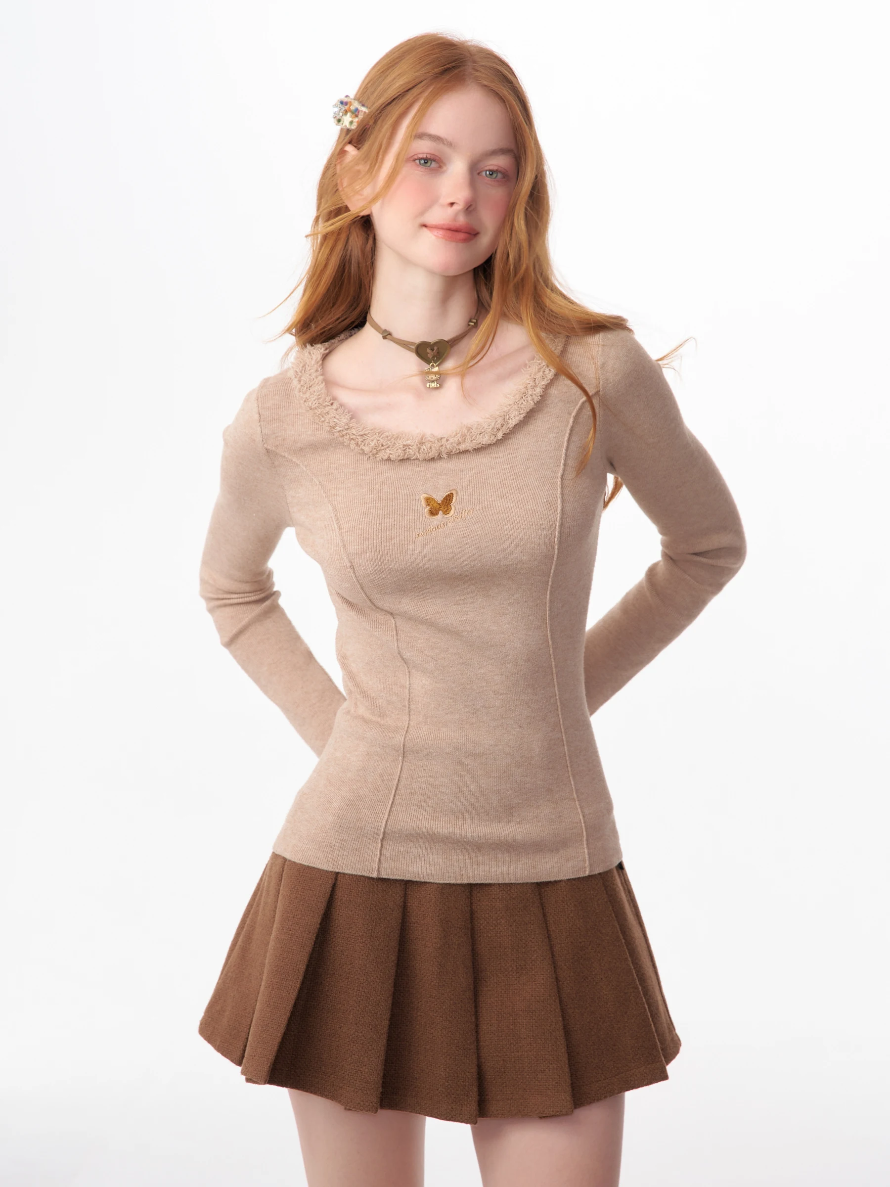 ZiziFei Женская облегающая трикотажная основа irt round Ne с вышивкой цвета хаки Long Sve Casual Sle Осень Зима Новинка ...
ZiziFei Женская облегающая трикотажная основа irt round Ne с вышивкой цвета хаки Long Sve Casual Sle Осень Зима Новинка ...