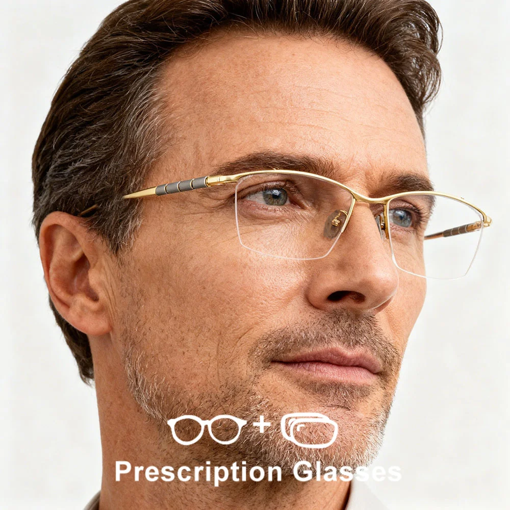 EYELUYAN High-end Men Prescription Eyeglasses Customize Myopia Hyperopia Multifocal Glasses Z Titanium Optical Frame With Recipe
EYELUYAN High-end Men Prescription Eyeglasses Customize Myopia Hyperopia Multifocal Glasses Z Titanium Optical Frame With Recipe