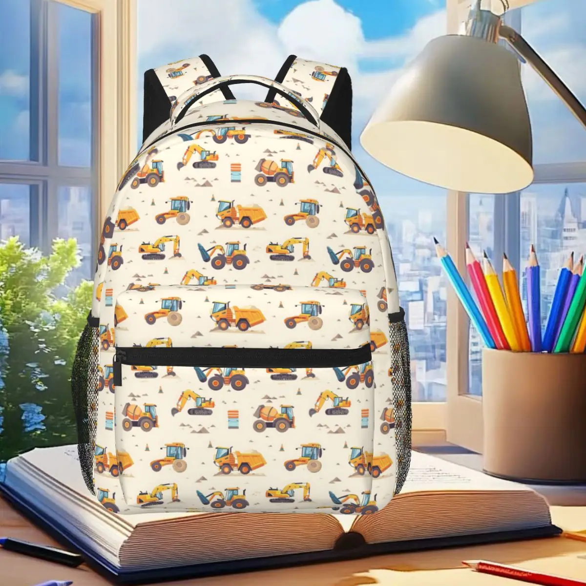 Construction Vehicles Bulldozer Excavator Crane Backpack Student Boys Girls BookBag Kids Bag Laptop Shoulder Bags for Men Women
Construction Vehicles Bulldozer Excavator Crane Backpack Student Boys Girls BookBag Kids Bag Laptop Shoulder Bags for Men Women