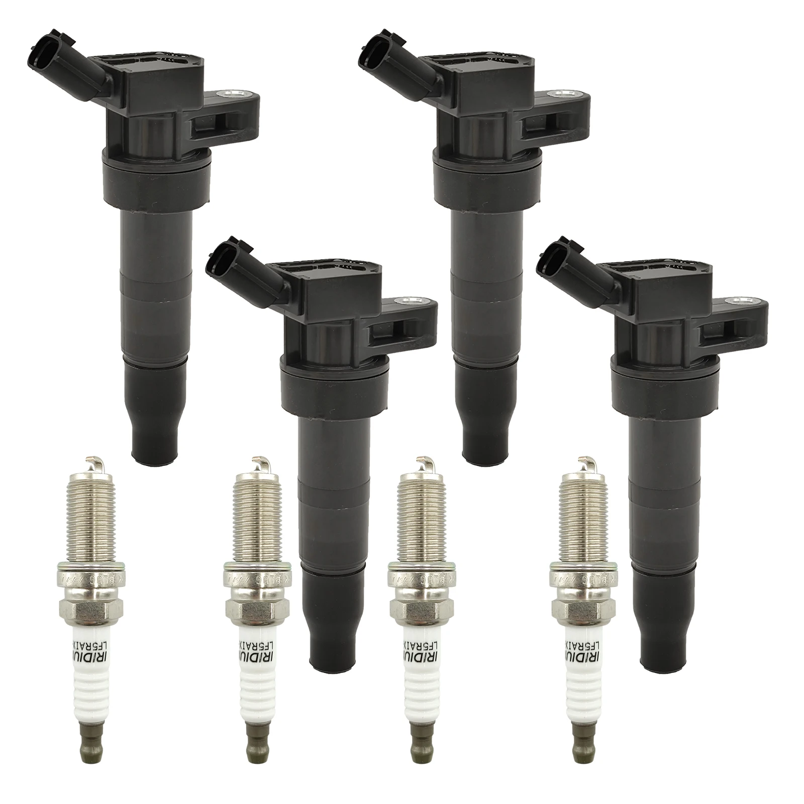 4pcs Ignition Coil and Iridium Spark Plug Kit For 2010-2013 Hyundai Tucson 273002G000
4pcs Ignition Coil and Iridium Spark Plug Kit For 2010-2013 Hyundai Tucson 273002G000