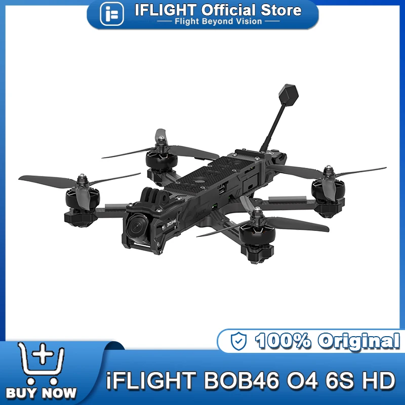 iFlight BOB46 O4 6S HD Drone BNF with O4 Air Unit Pro / XING2 2207 1750KV motor for FPV Parts
iFlight BOB46 O4 6S HD Drone BNF with O4 Air Unit Pro / XING2 2207 1750KV motor for FPV Parts