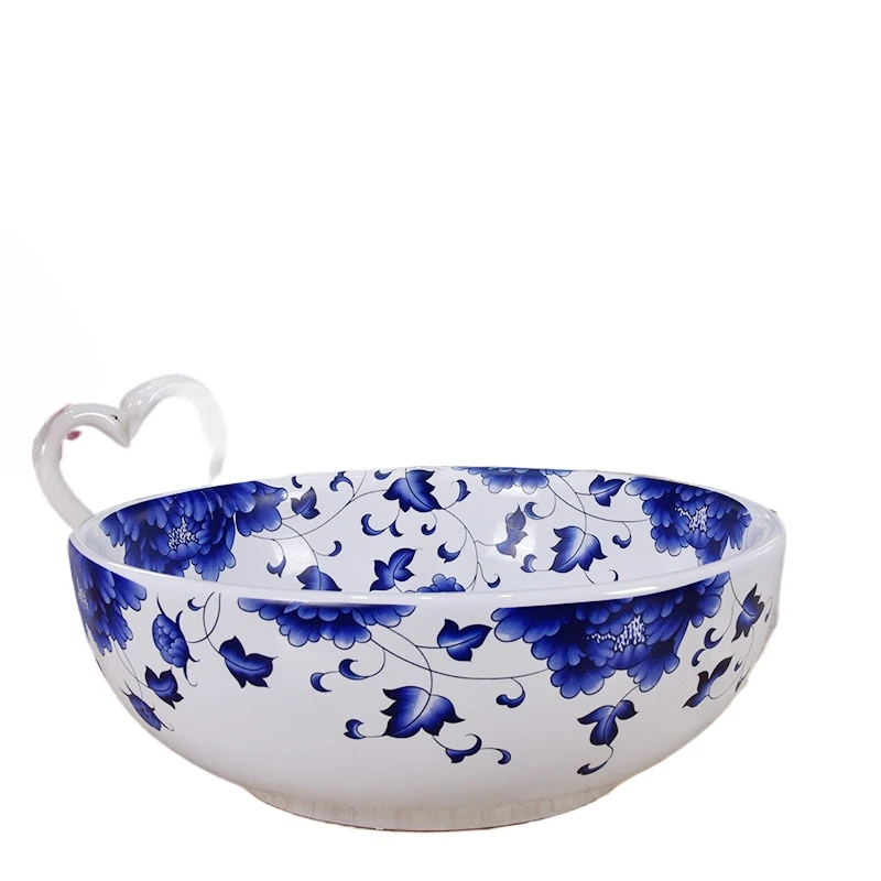 Widening handmade ceramic washbasin, European retro style ceramic countertop, bathroom sink
Widening handmade ceramic washbasin, European retro style ceramic countertop, bathroom sink