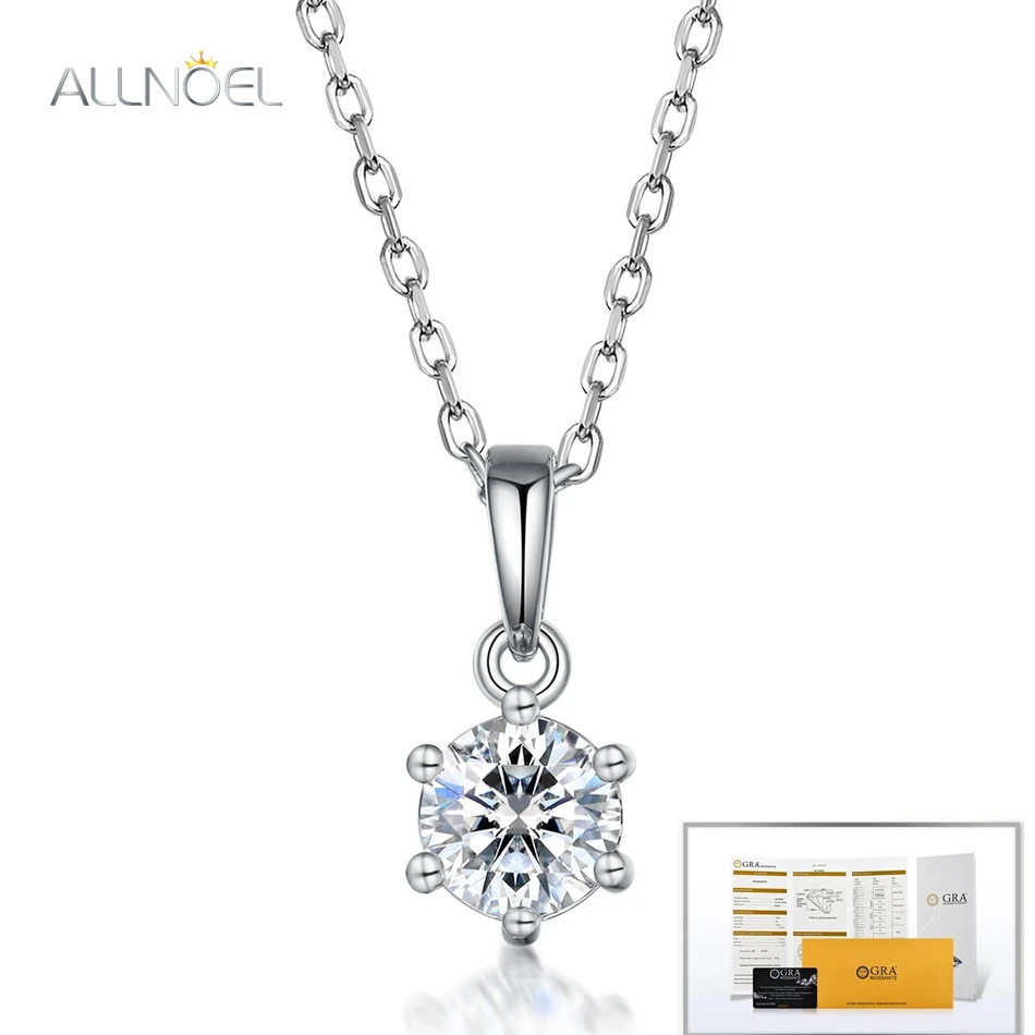 ALLNOEL 5mm 0.5CT Moissanite Pendant Necklace for Woman D Color VVS1 Lab Diamond 925 Silver Pendant With GRA Wedding Gifts
ALLNOEL 5mm 0.5CT Moissanite Pendant Necklace for Woman D Color VVS1 Lab Diamond 925 Silver Pendant With GRA Wedding Gifts