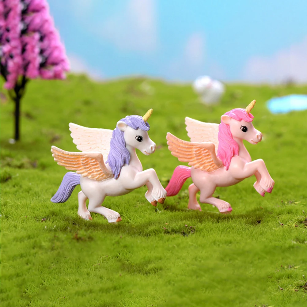 6 Pcs Mini Unicorn Figurines Pink Purple Wings Detailed Craft Bonsai Decorations Durable Safe Table Placement Lightweight
6 Pcs Mini Unicorn Figurines Pink Purple Wings Detailed Craft Bonsai Decorations Durable Safe Table Placement Lightweight