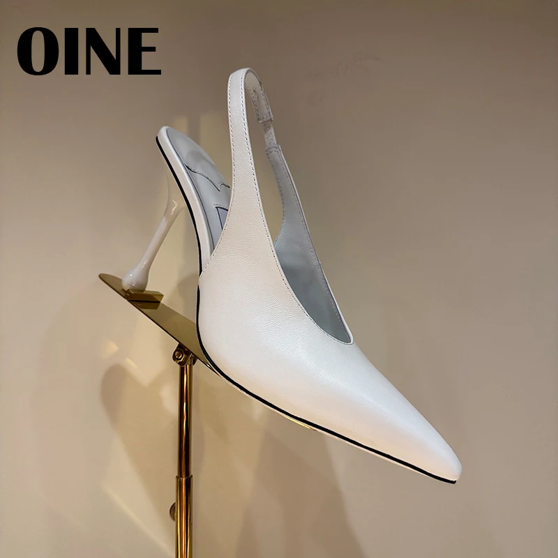 OINE Best Quality High Heels Solid Pointed Toe Real Leather Designer Shoes Real Leather Thin Heels Casual Shoes For Women
OINE Best Quality High Heels Solid Pointed Toe Real Leather Designer Shoes Real Leather Thin Heels Casual Shoes For Women