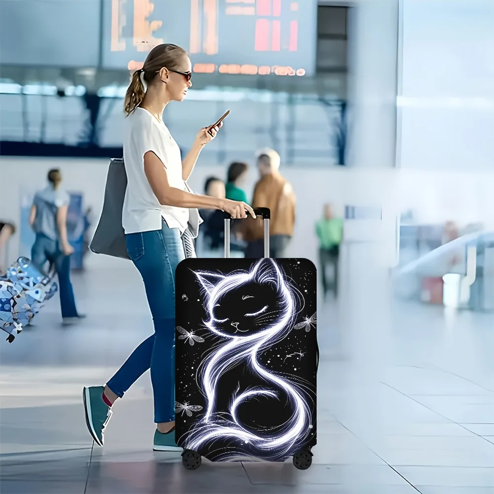 1PC whimsical printed luggage cover for luggage sizes 18-32 inches; dust and elastic travel accessories to effectively protec
1PC whimsical printed luggage cover for luggage sizes 18-32 inches; dust and elastic travel accessories to effectively protec