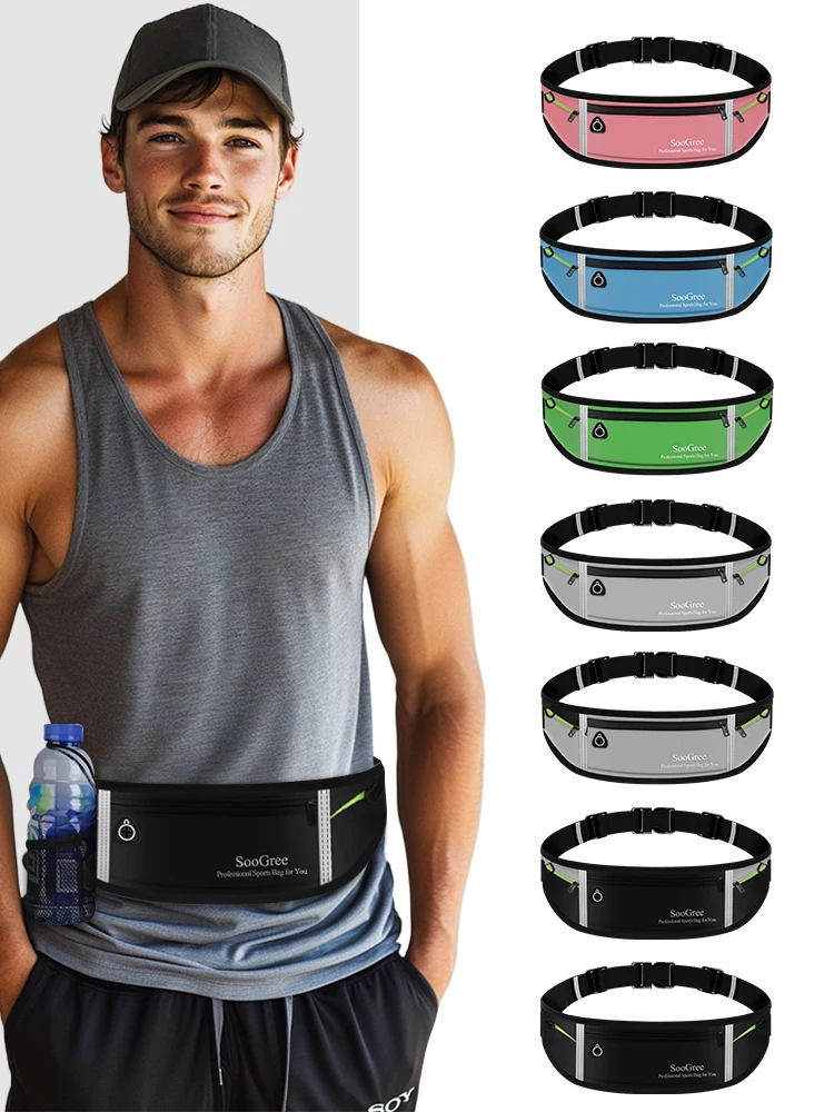 SooGree Slim Running Belt Sport Fanny Pack for Women Men,Reflective Waist Pack Runner Pouch Belt, Zipper Running Phone Holder
SooGree Slim Running Belt Sport Fanny Pack for Women Men,Reflective Waist Pack Runner Pouch Belt, Zipper Running Phone Holder
