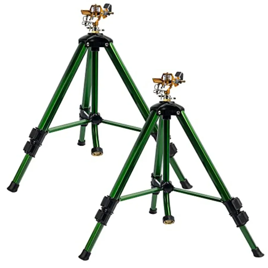 Heavy Duty Impact Sprinkler on Tripod Base for Lawn Yard Garden 0-360 Degree Large Area Coverage 3/4 Inch Connector with Brass
Heavy Duty Impact Sprinkler on Tripod Base for Lawn Yard Garden 0-360 Degree Large Area Coverage 3/4 Inch Connector with Brass