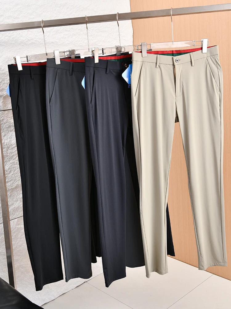 Men's Spring Summer Thin Milk Silk Casual Pants Straight Leg Pure Color Commuter Business Fashion Urban Style Youth Daily Wear
Men's Spring Summer Thin Milk Silk Casual Pants Straight Leg Pure Color Commuter Business Fashion Urban Style Youth Daily Wear