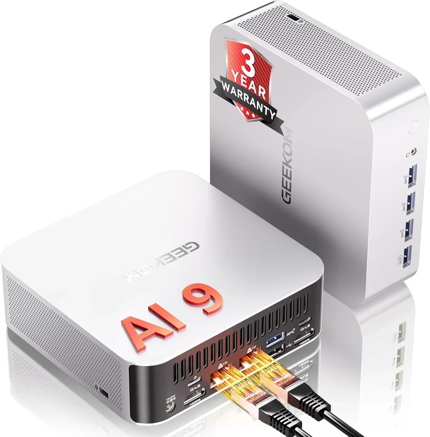 Radeon 890M, 32GB DDR5 (Not LPDDR), 2TB SSD, Win 11 Pro, WiFi 7, BT 5.4, USB4, HDMI 2.1, Dual 2.5GbE, 8K, 3-Year Warranty
Radeon 890M, 32GB DDR5 (Not LPDDR), 2TB SSD, Win 11 Pro, WiFi 7, BT 5.4, USB4, HDMI 2.1, Dual 2.5GbE, 8K, 3-Year Warranty