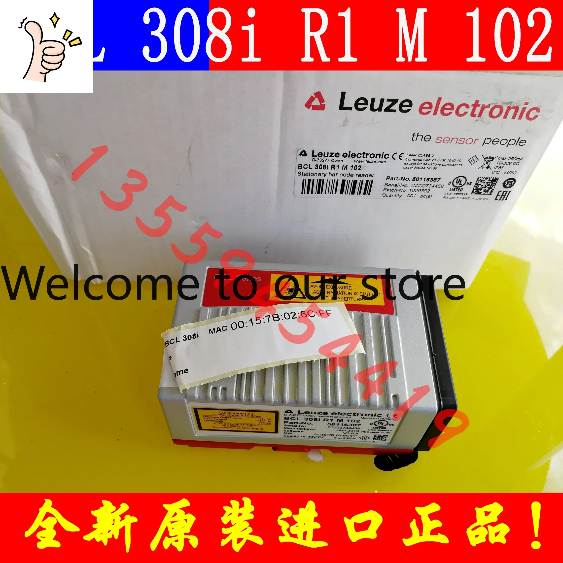 2026.4 LEUZE Barcode Reader BCL 308i R1 M 102 Genuine Postage Order 50116387
2026.4 LEUZE Barcode Reader BCL 308i R1 M 102 Genuine Postage Order 50116387