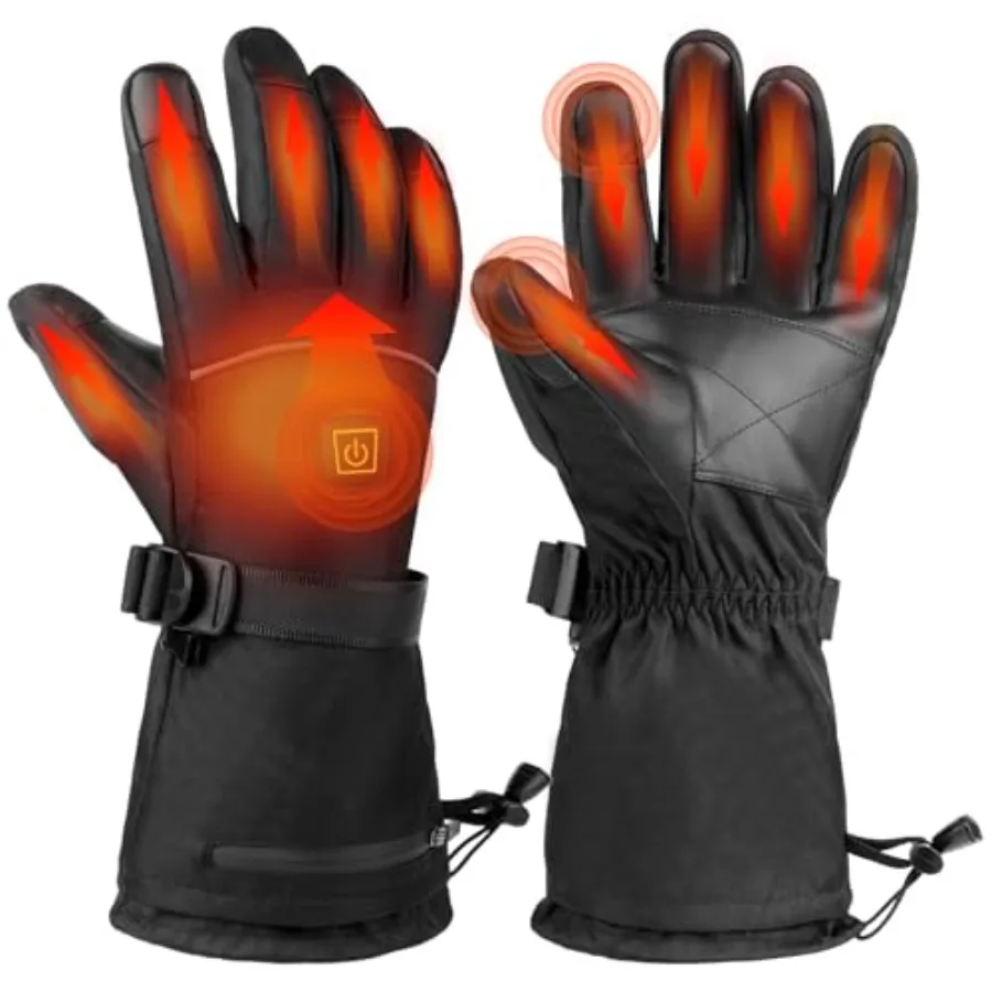 Heated Gloves 5V 6000mAh for Men Women- Rechargeable Heated Gloves with Finger and Handback Warming Waterproof Thermal Electric
Heated Gloves 5V 6000mAh for Men Women- Rechargeable Heated Gloves with Finger and Handback Warming Waterproof Thermal Electric