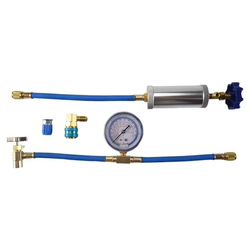 M46K-Air Conditioner A/C Oil Injector Tool R134A Low Side Quick With Gauge Refrigerant Inflation Hose R12 R134A Adapter
M46K-Air Conditioner A/C Oil Injector Tool R134A Low Side Quick With Gauge Refrigerant Inflation Hose R12 R134A Adapter