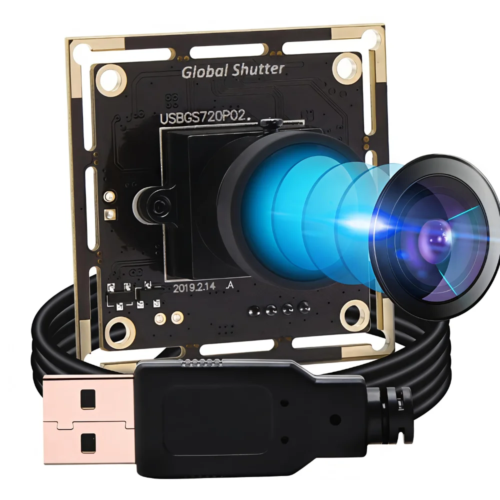 ELP Global Shutter USB Camera 720P 60fps Aptina AR0144 100° Wide Angle Lens UVC Webcam for Linux Windows Android
ELP Global Shutter USB Camera 720P 60fps Aptina AR0144 100° Wide Angle Lens UVC Webcam for Linux Windows Android