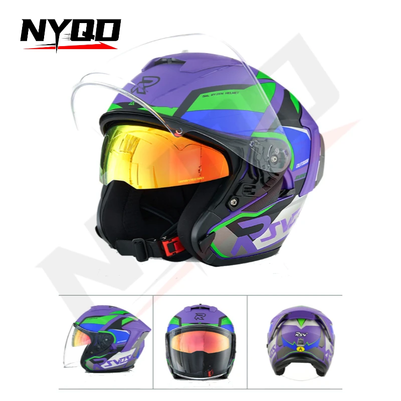 Ryzen RO-5 Three-quarters Helmet Motorcycle Half Helmet All Season Universal Motorcycle Helmet Casco Moto
Ryzen RO-5 Three-quarters Helmet Motorcycle Half Helmet All Season Universal Motorcycle Helmet Casco Moto