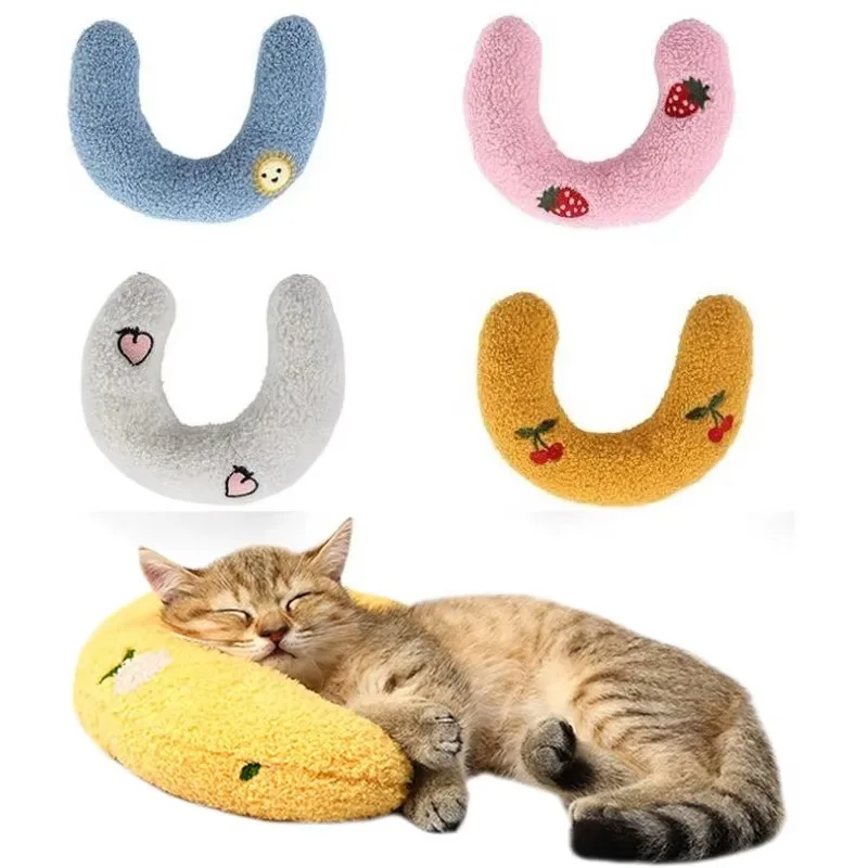 Cute Cat Pillows Cats Kittens Small Dogs Sleeping Pillow U-shaped Soft Cat Bed Pillow Cats Toys Pet Supplies аксесуари для котів
Cute Cat Pillows Cats Kittens Small Dogs Sleeping Pillow U-shaped Soft Cat Bed Pillow Cats Toys Pet Supplies аксесуари для котів