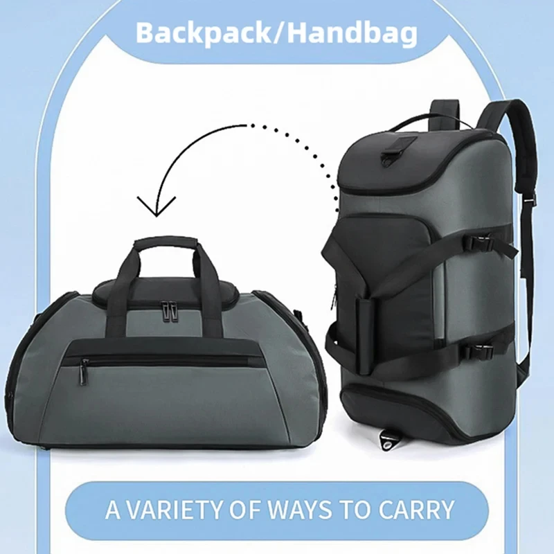 Multifunctional Travelling Handbag Men Large Space Backpack Dry Wet Separation Daily Outing Shoulder Bag Short Trip Luggage Bags
Multifunctional Travelling Handbag Men Large Space Backpack Dry Wet Separation Daily Outing Shoulder Bag Short Trip Luggage Bags