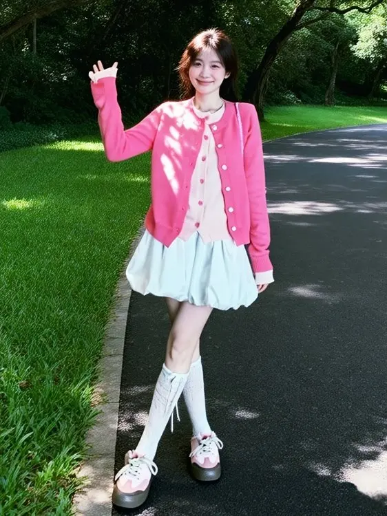 Pink Knitted Half Skirt Set Spring 2026 New Style Fashionable Early Spring Clothing Knitwear Soft Medium Thickness Long Sleeve
Pink Knitted Half Skirt Set Spring 2026 New Style Fashionable Early Spring Clothing Knitwear Soft Medium Thickness Long Sleeve
