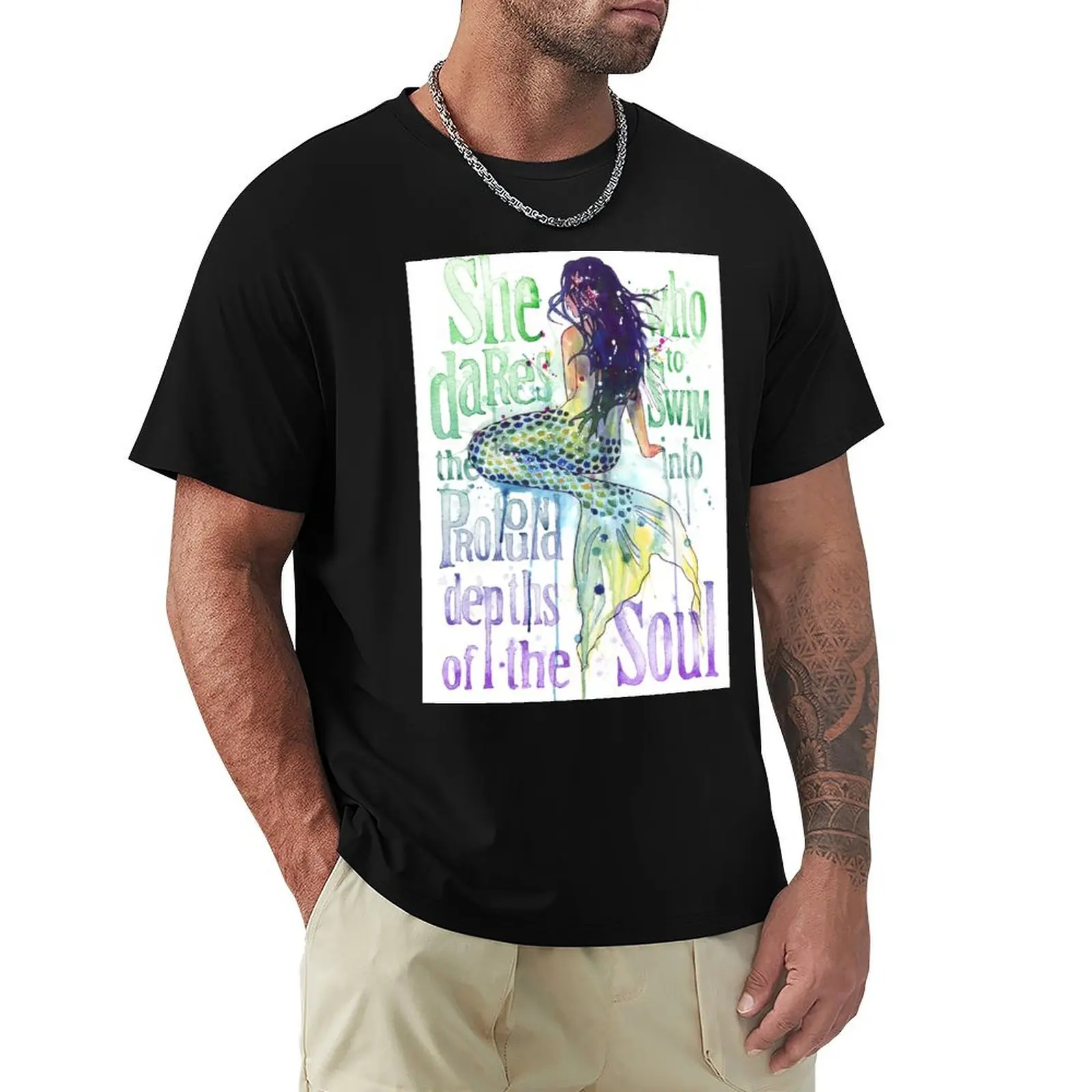 Mermaid : Profound Depths T-Shirt boys animal print tees heavyweights shirts men graphic
Mermaid : Profound Depths T-Shirt boys animal print tees heavyweights shirts men graphic