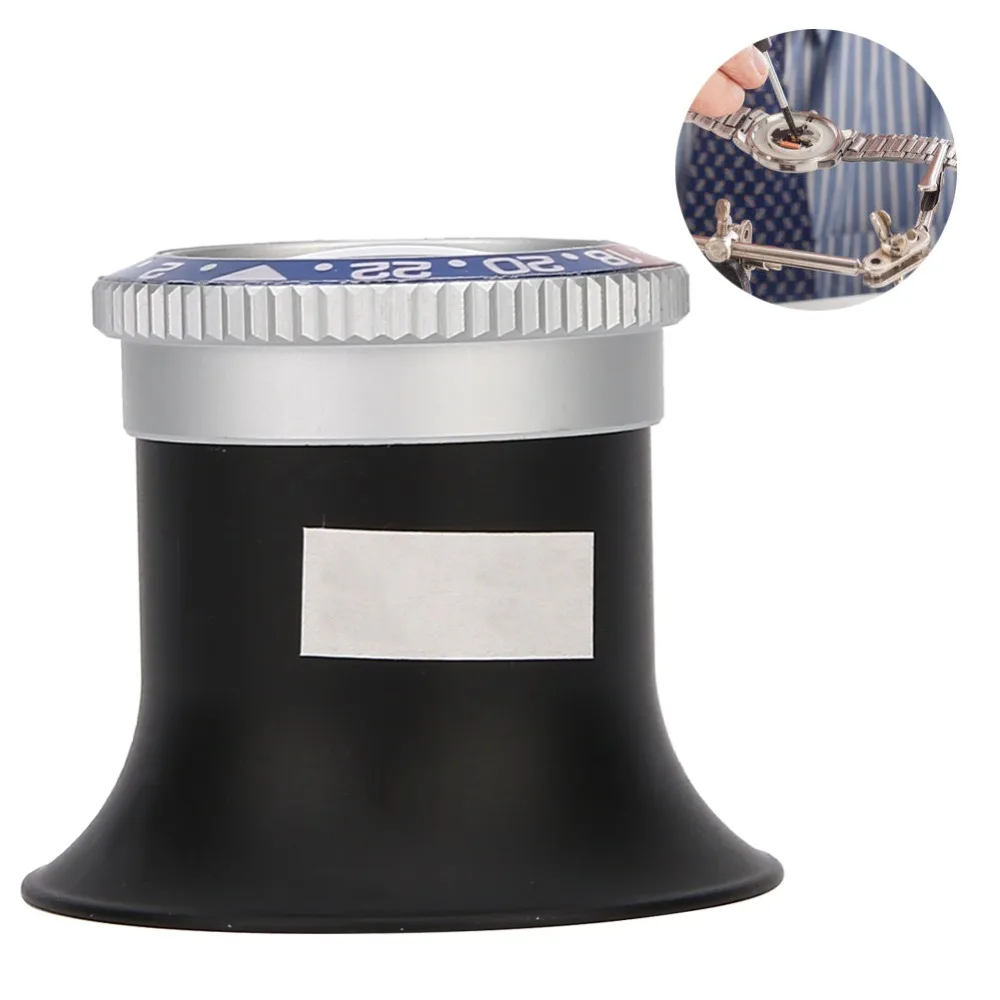 15X Magnification Watch Repair Loupe Metal Shell Sapphire Mirror Eye Cover Magnifier Monocular Eye Patch for 15X
15X Magnification Watch Repair Loupe Metal Shell Sapphire Mirror Eye Cover Magnifier Monocular Eye Patch for 15X