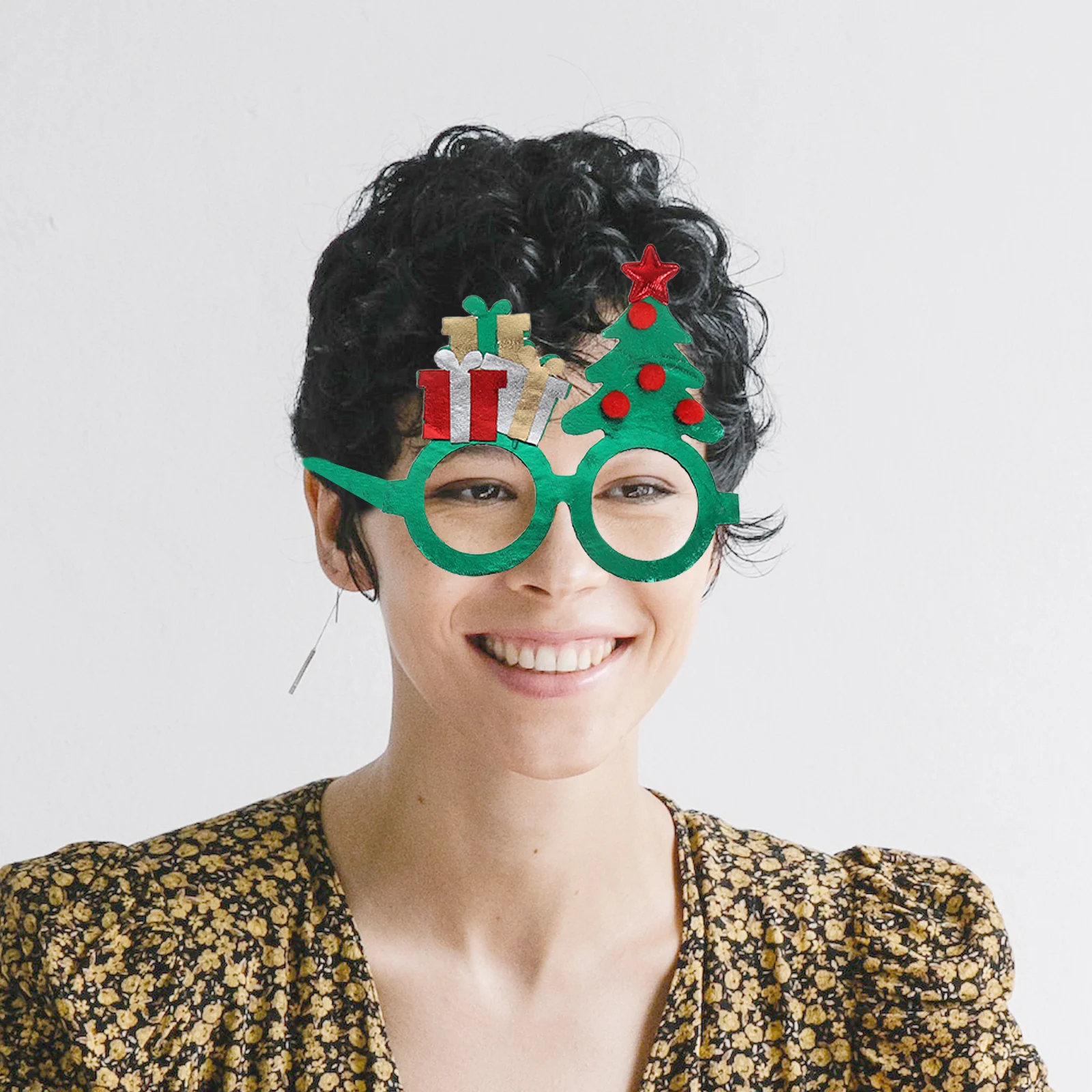 5Pcs Christmas Party Eyewear Glitter Snowflakes Trees Comfortable Holiday Glasses Frames Xmas Favors Photo Props
5Pcs Christmas Party Eyewear Glitter Snowflakes Trees Comfortable Holiday Glasses Frames Xmas Favors Photo Props