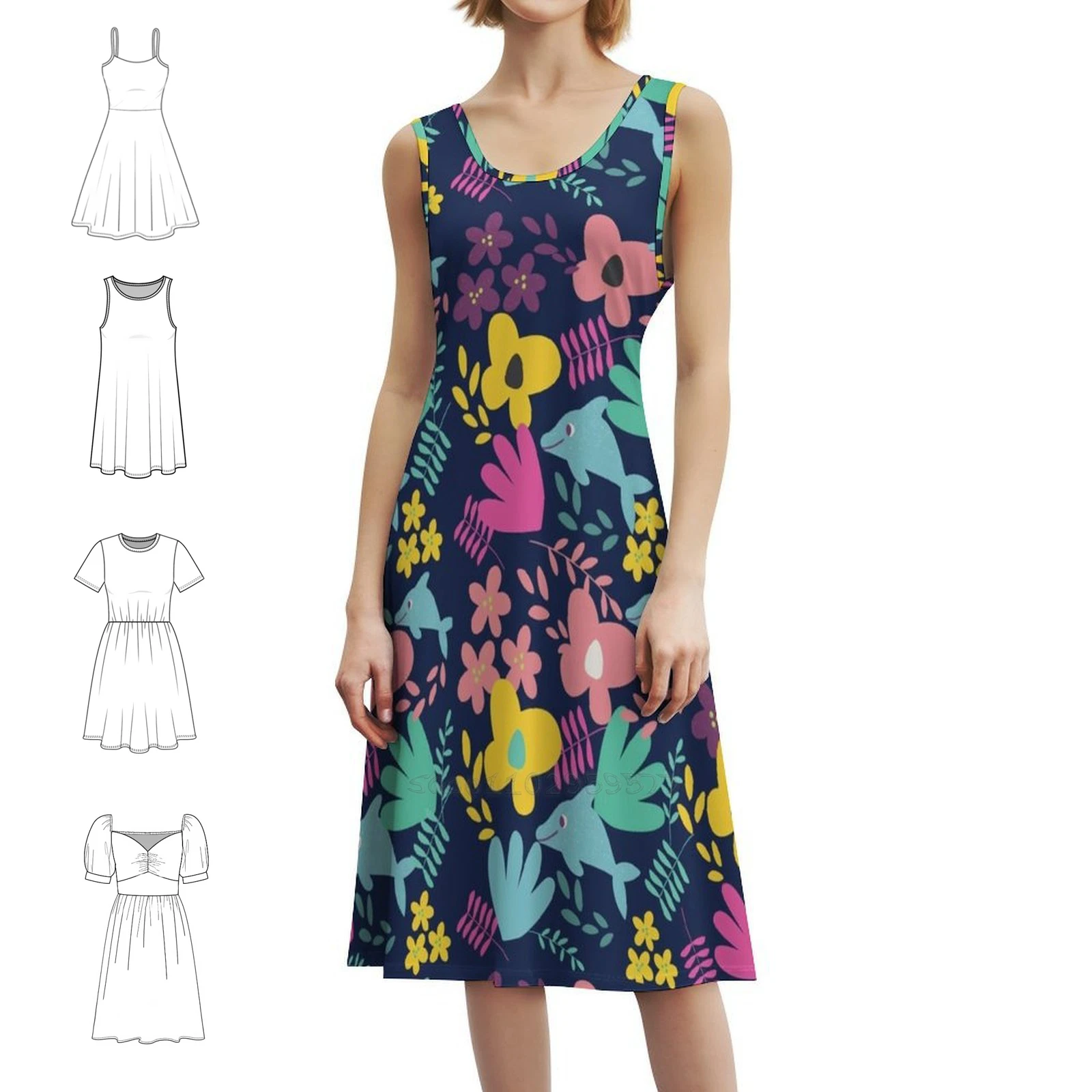 Яркое соединение лепестков, морская флора и акула, цветочный халат, платье для женщин, весна-лето, повседневное платье для вечеринки, цветок
Яркое соединение лепестков, морская флора и акула, цветочный халат, платье для женщин, весна-лето, повседневное платье для вечеринки, цветок