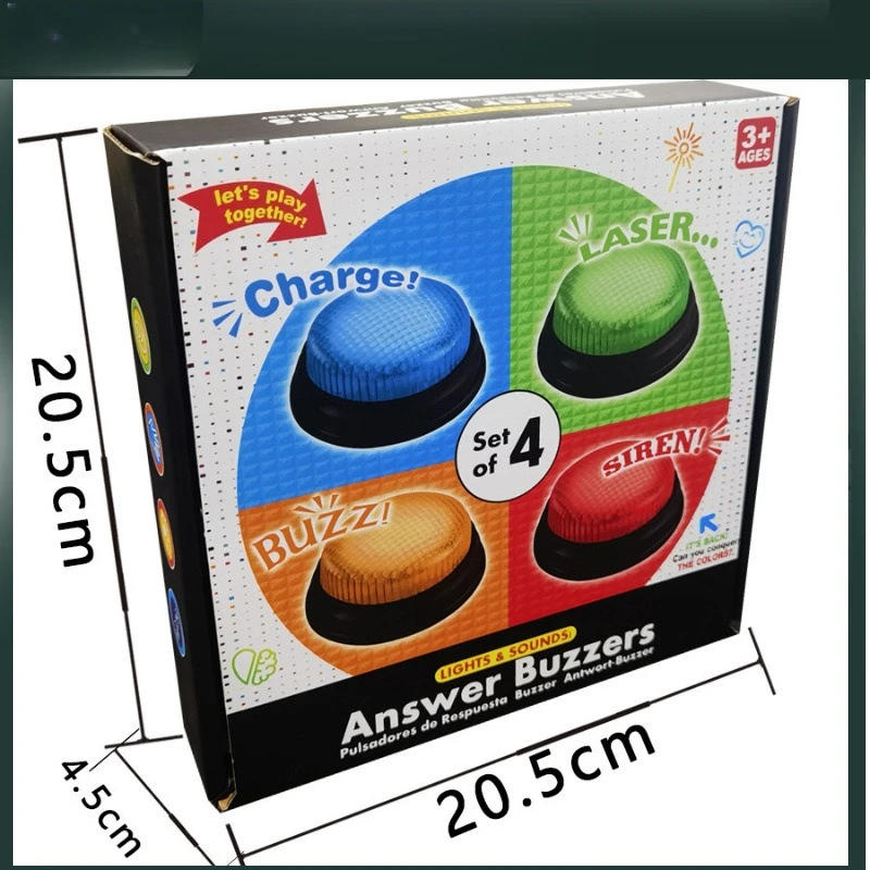 Children's Puzzle Answers Buzzer Classroom Knowledge Contest Hand Ring Game PK Competition Props Toys
Children's Puzzle Answers Buzzer Classroom Knowledge Contest Hand Ring Game PK Competition Props Toys