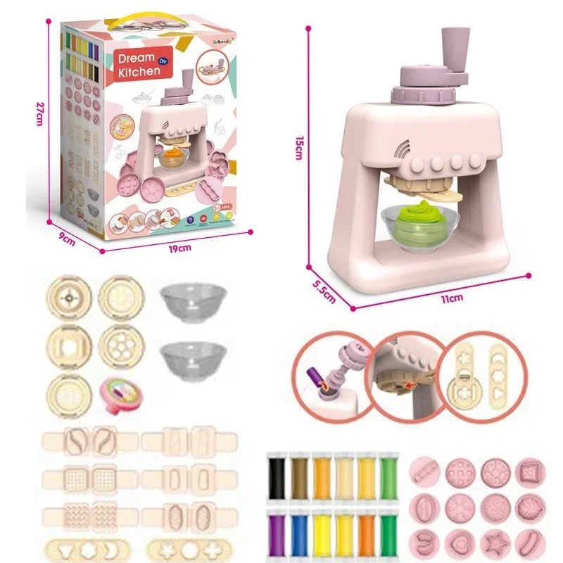 Children's Hand-Painted Clay Noodle Machine Girls Toy Ice Cream Machine,Simulation Kitchen Play House Toy Set for Boys Girls
Children's Hand-Painted Clay Noodle Machine Girls Toy Ice Cream Machine,Simulation Kitchen Play House Toy Set for Boys Girls