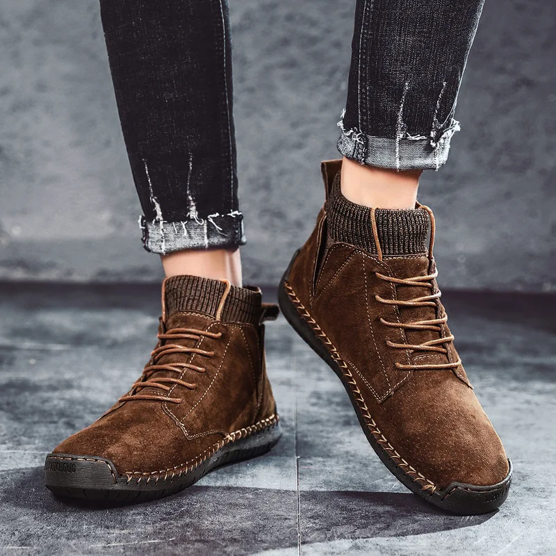 Winter Warm Men Snow Boots High Quality Cow Suede Man Ankle Boots Fur Men Shoes Plush Autumn Basic Drive Boots Big Size tyu7
Winter Warm Men Snow Boots High Quality Cow Suede Man Ankle Boots Fur Men Shoes Plush Autumn Basic Drive Boots Big Size tyu7