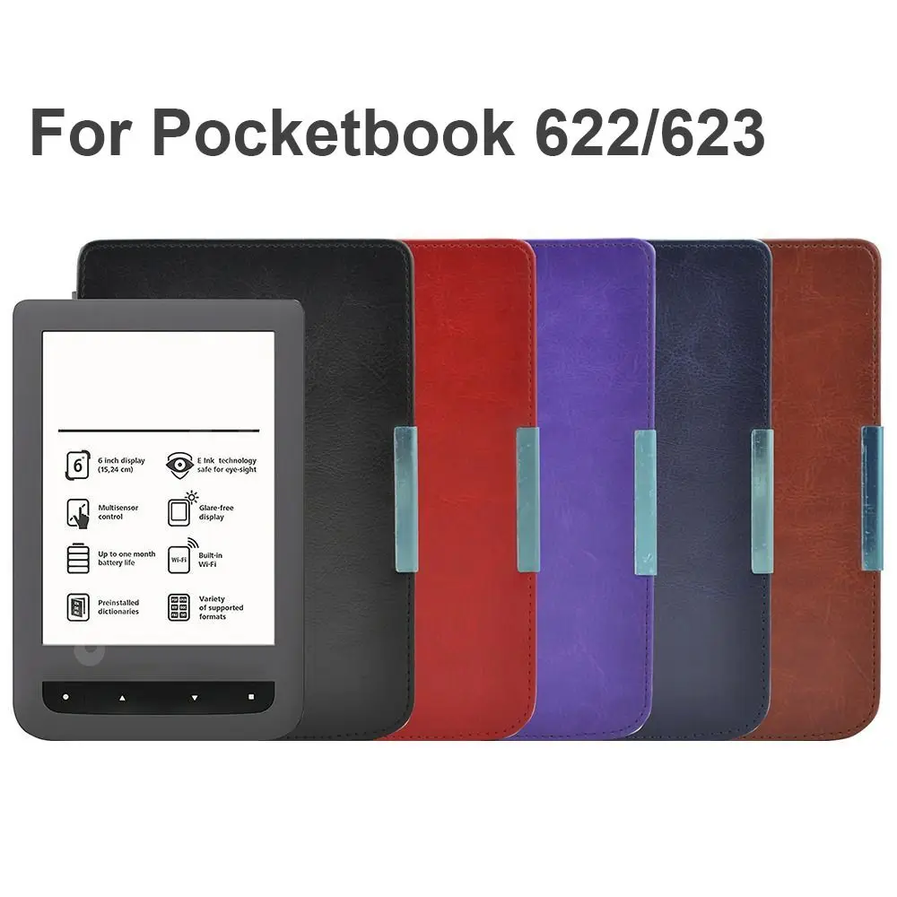 New Auto Wake Sleep e-Reader Case Anti-fall Anti Scratch Folio Cover PU Leather Shockproof Back Cover for Pocketbook PB622/623
New Auto Wake Sleep e-Reader Case Anti-fall Anti Scratch Folio Cover PU Leather Shockproof Back Cover for Pocketbook PB622/623