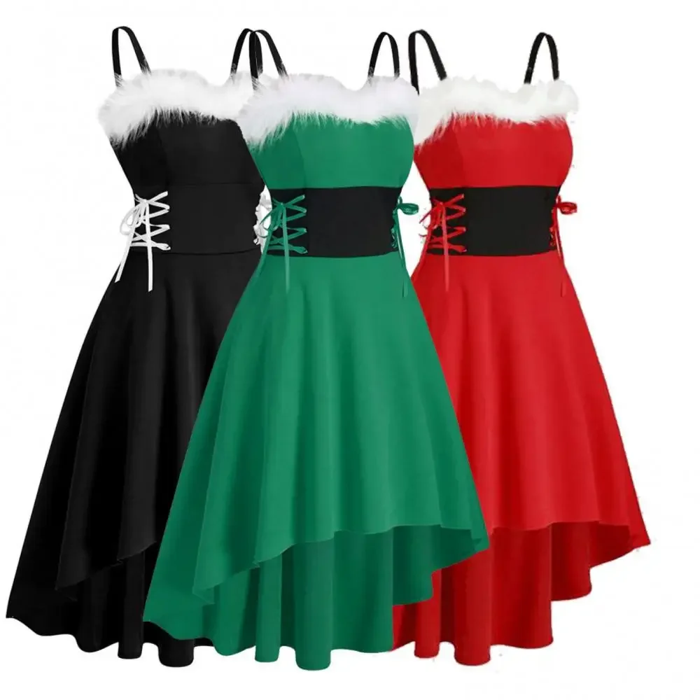 Sleeveless Waist Tight Women Dress Autumn Shoulder Straps High Low Hem Party Dress
Sleeveless Waist Tight Women Dress Autumn Shoulder Straps High Low Hem Party Dress