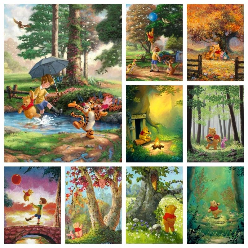 Winnie The Pooh Disney Cartoon Diamond Painting Art Cute Bear Piglet In Garden Forest Scenery Mosaic Cross Stitch Handwork Gift
Winnie The Pooh Disney Cartoon Diamond Painting Art Cute Bear Piglet In Garden Forest Scenery Mosaic Cross Stitch Handwork Gift