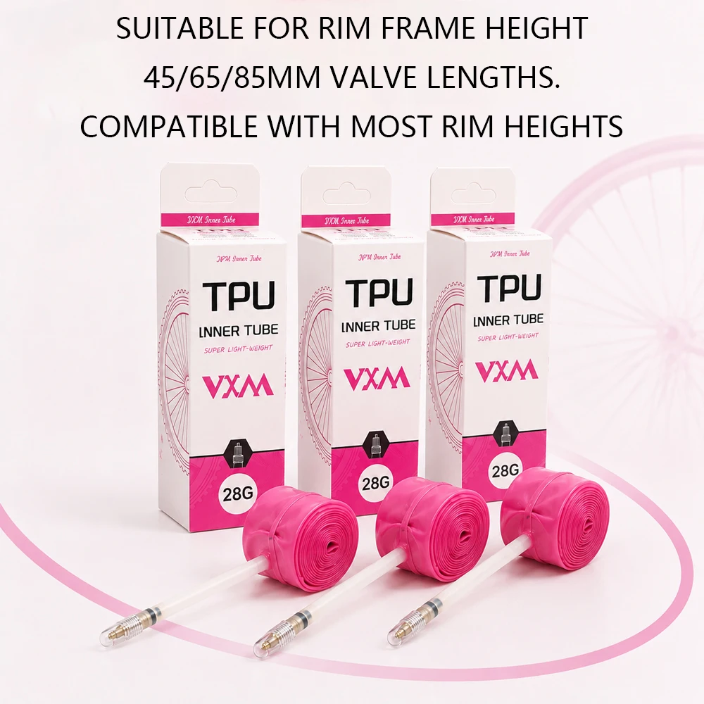 VXM Ultralight Bike Inner Tube 700 700C 18 25 28 32 Road Bicycle TPU Tire 45/65/85mm Length French Valve 700C TPU Inner Tube
VXM Ultralight Bike Inner Tube 700 700C 18 25 28 32 Road Bicycle TPU Tire 45/65/85mm Length French Valve 700C TPU Inner Tube