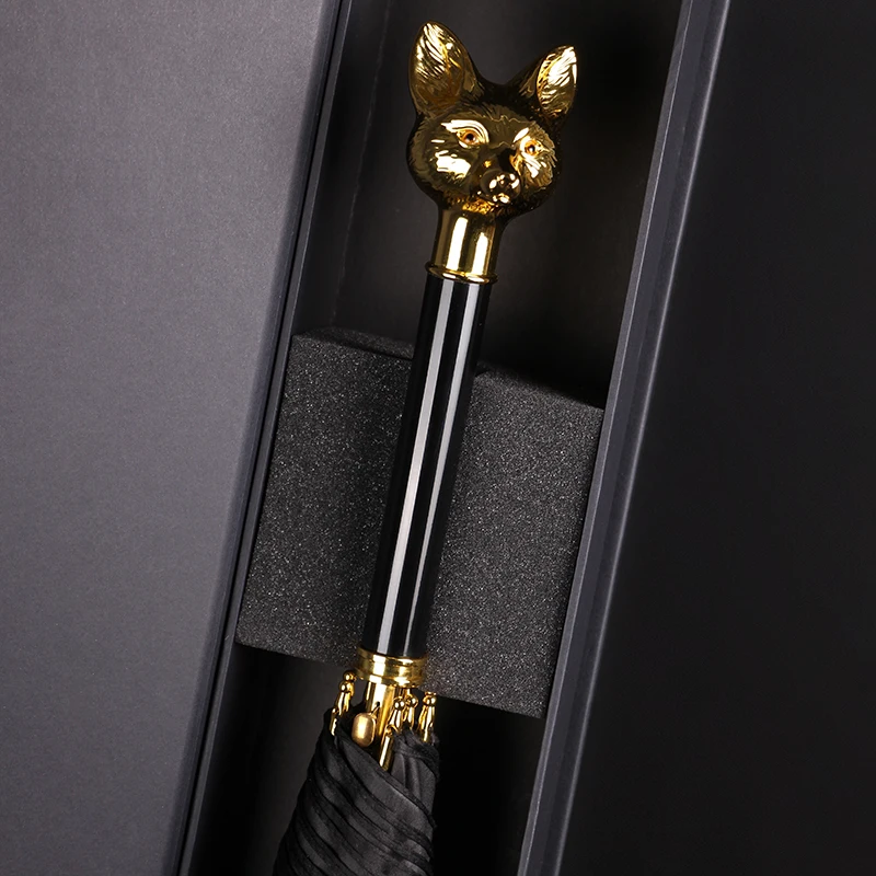 Golden Fox Long Handle Umbrella Windproof rainstorm Car Advanced Business Umbrella Electric Galvanized Alloy Animal Umbrella
Golden Fox Long Handle Umbrella Windproof rainstorm Car Advanced Business Umbrella Electric Galvanized Alloy Animal Umbrella