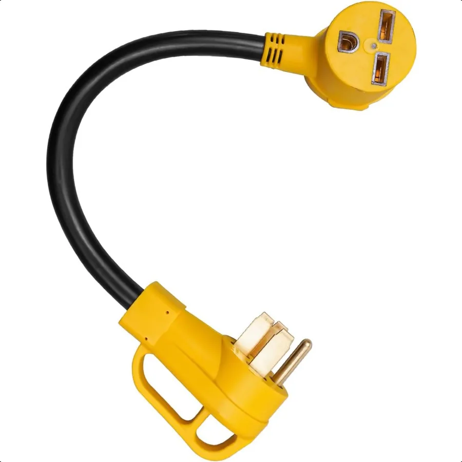 Power Adapter Cord 1450P to 630R Adapter Applicable to Heavy Duty Dryer Plug Adapter Generator EV Charger Cord Power Adapter 4 
Power Adapter Cord 1450P to 630R Adapter Applicable to Heavy Duty Dryer Plug Adapter Generator EV Charger Cord Power Adapter 4